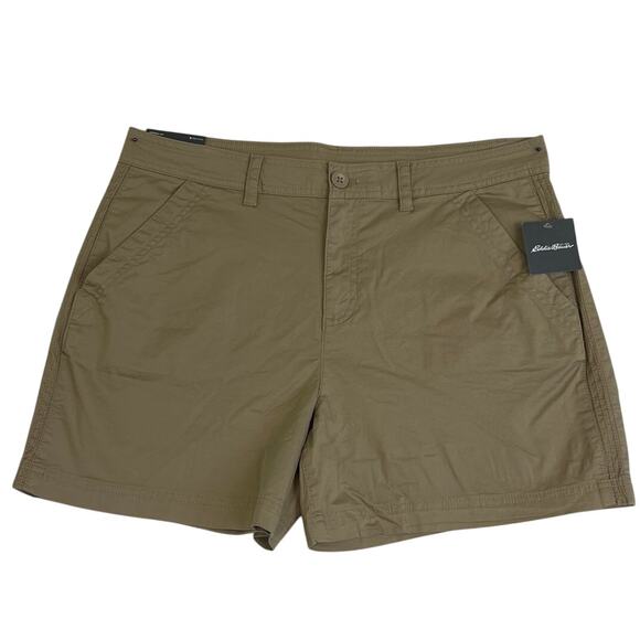Eddie Bauer Slightly Curvy Women’s Hiking Shorts Tan  Size 16 NWT Gorpcore - Picture 1 of 8